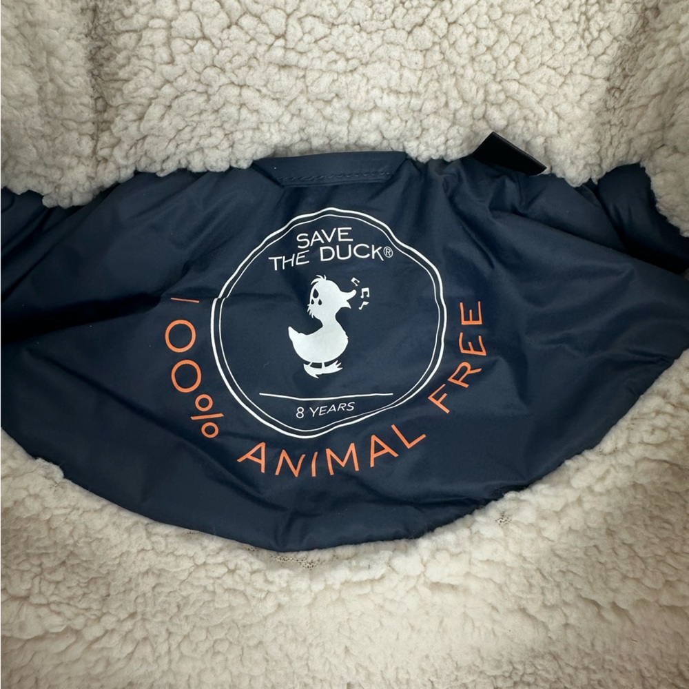 SAVE THE DUCK Blue Puffer Jacket with Insulated Quilting - Picture 4 of 12